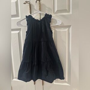 Copper Key Black Ruffle Kids Dress